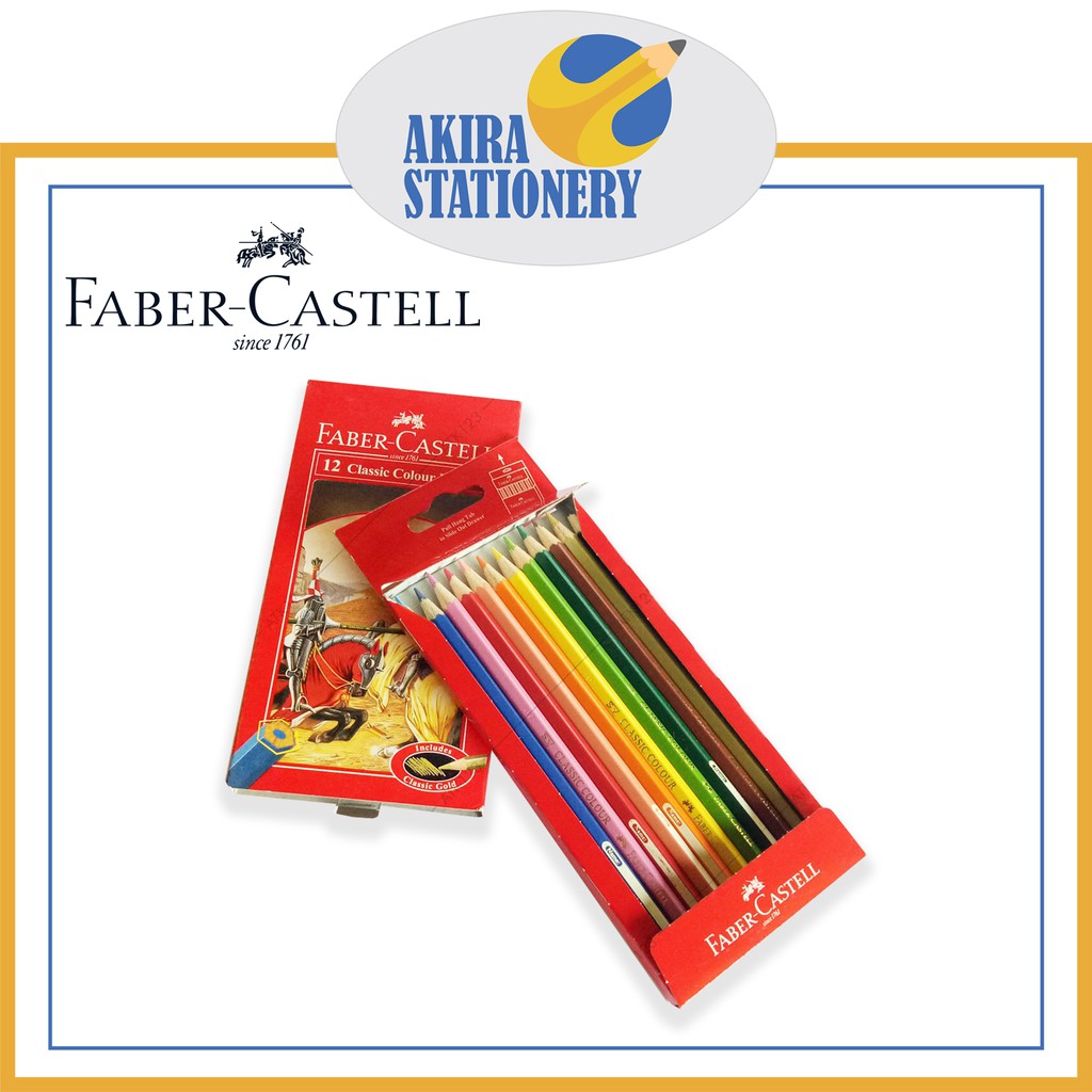 

Pensil Warna FABER CASTELL Classic 12 Warna / Color Pencil 12 Colours Faber-Castell ( SET )
