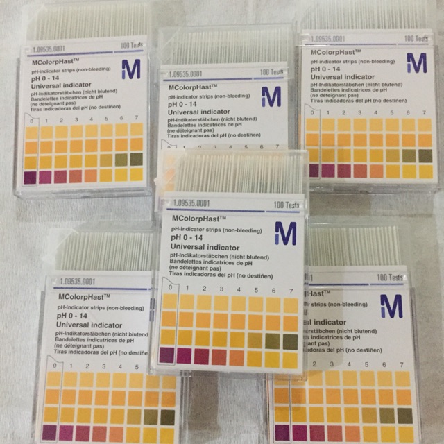 Indikator Universal / PH universal/Kertas ph Merck Universal PH 0-14 / Lakmus/ pH Paper merck