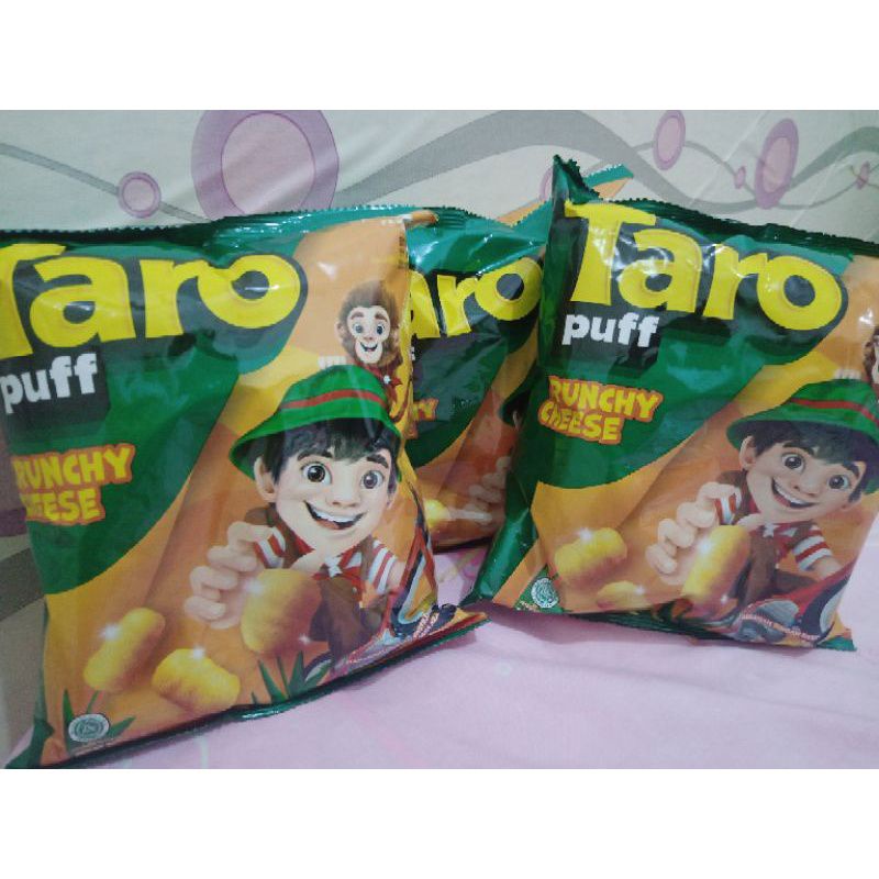 Taro Snack Puff Crunchy Cheese 60gram