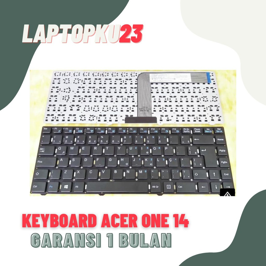 Keyboard Acer One For 14 Z1401 Z1402 L1401 Z1401-C5S5 Z1401-C5PX Black