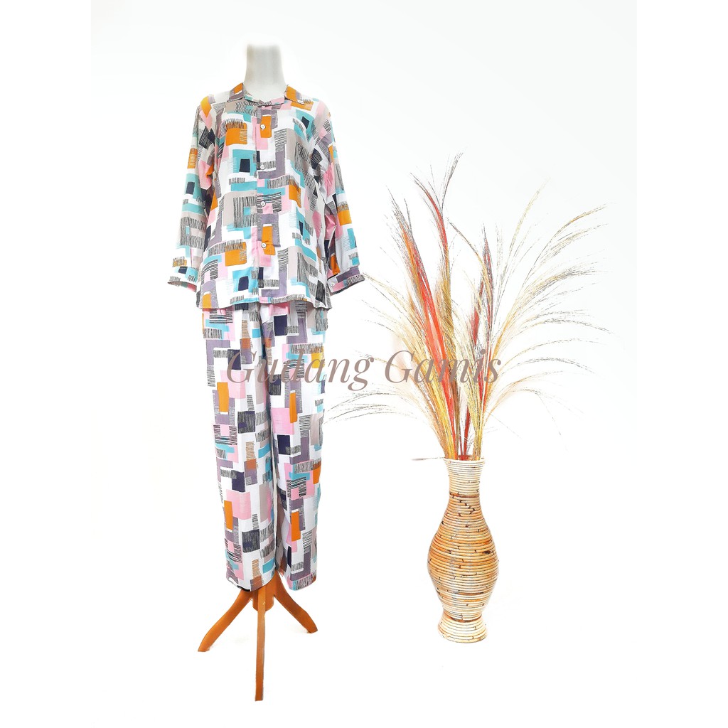 Pajamas Rayon, Pajamas Rayon Panjang, Pajamas Katun Rayon