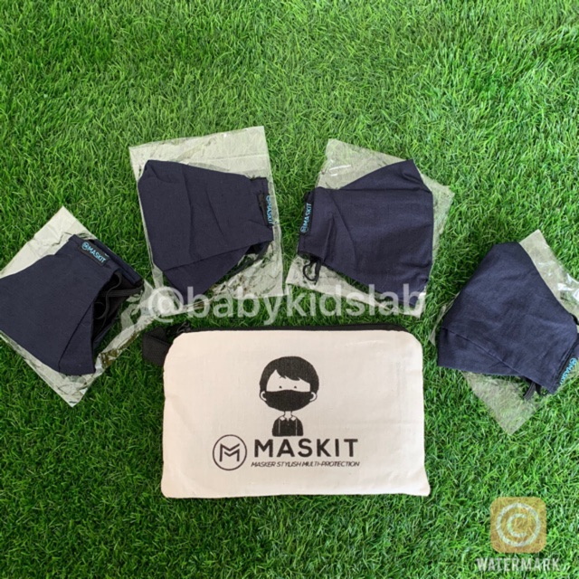 Maskit Masker Reusable dengan Filter Nanosilver