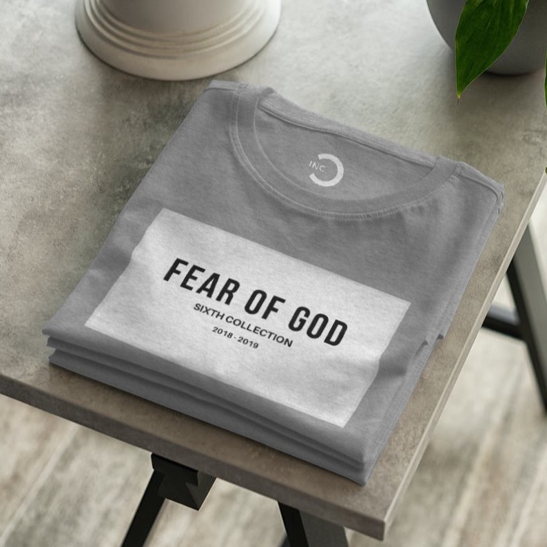 [SALE] Kaos Fear of God Suga BTS Cotton 24s Premium Bisa Upgrade Lengan Panjang