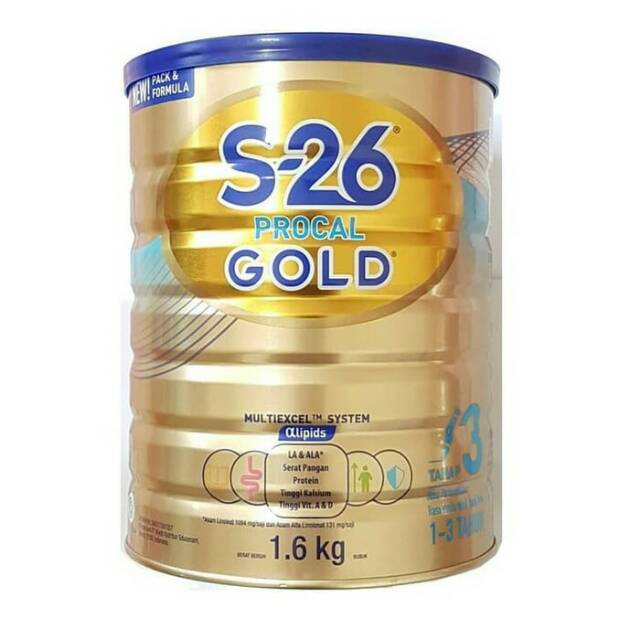 

Susu S26 Procal Gold kemasan 1600 gram