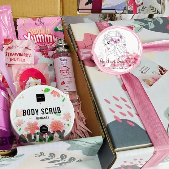 (1KG) BEBAS REQUEST Hampers Scarlett Whitening / Gift Box Scarlett Whitening / Kado Ulang Tahun