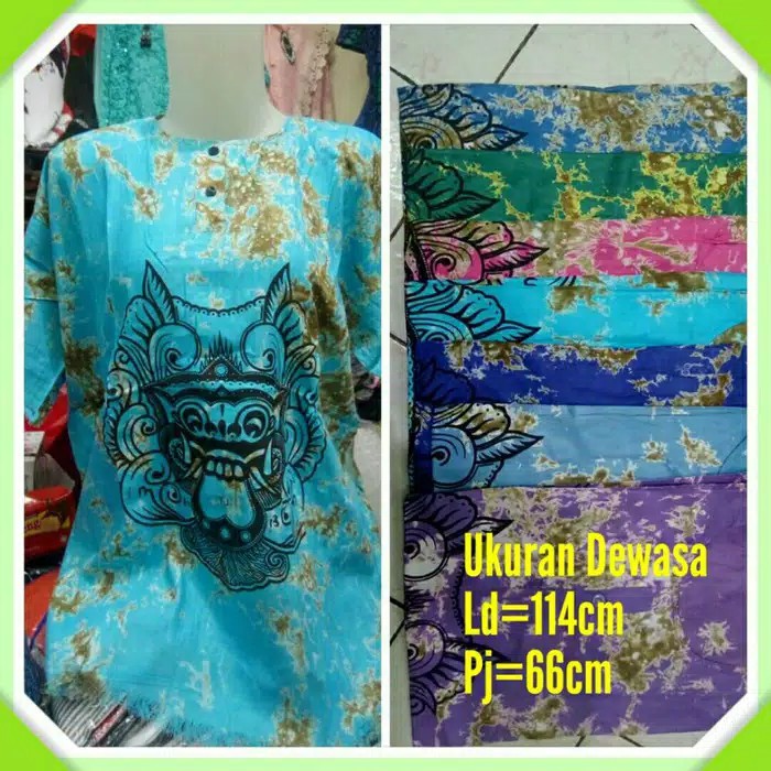 Baju Bali Atasan Katun Motif Barong