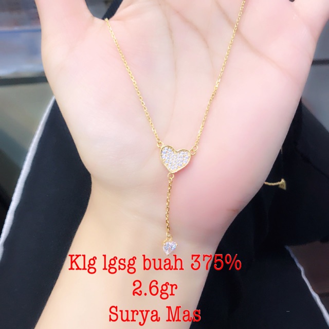Kalung langsung buah emas 375%