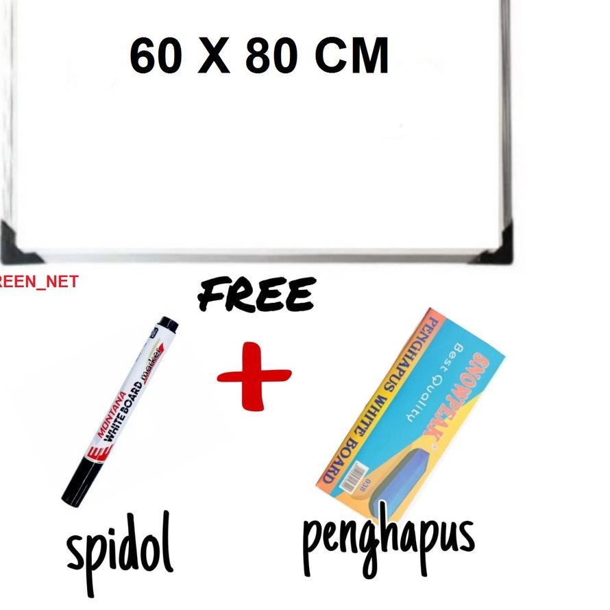 

✅Promo ⚡pesial❤ Papan Tulis Spidol dan Kapur / Whiteboard / Blackboard Ukuran 60X80 (FREE SPIDOL DAN PENGHAPUS) produck terbaik