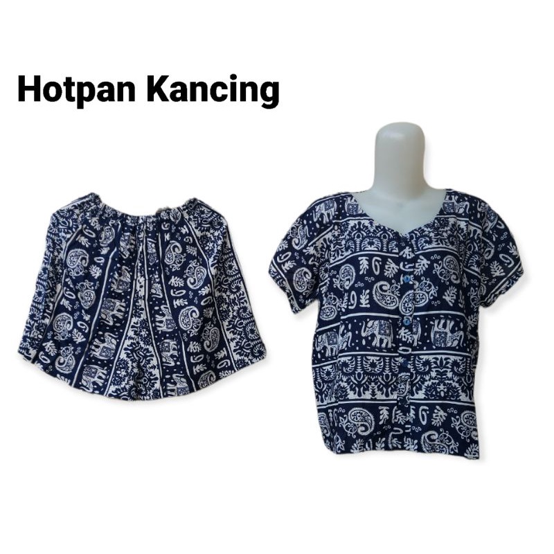 SETCEL KANCING HOTPAN/SETCEL PENDEK/PIYAMA