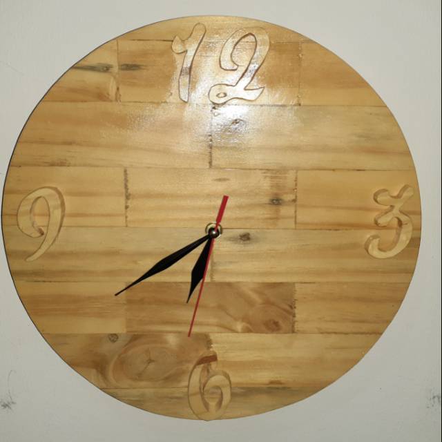 Jam Dinding kayu jati Belanda