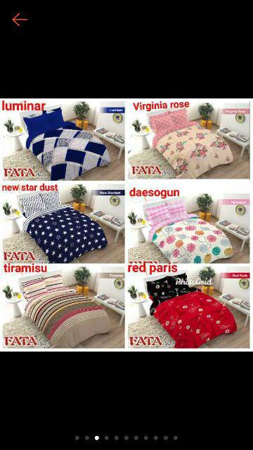 Fata Sprei Set Motif Flamingo Pink Uk 160x200 Dan 180x200