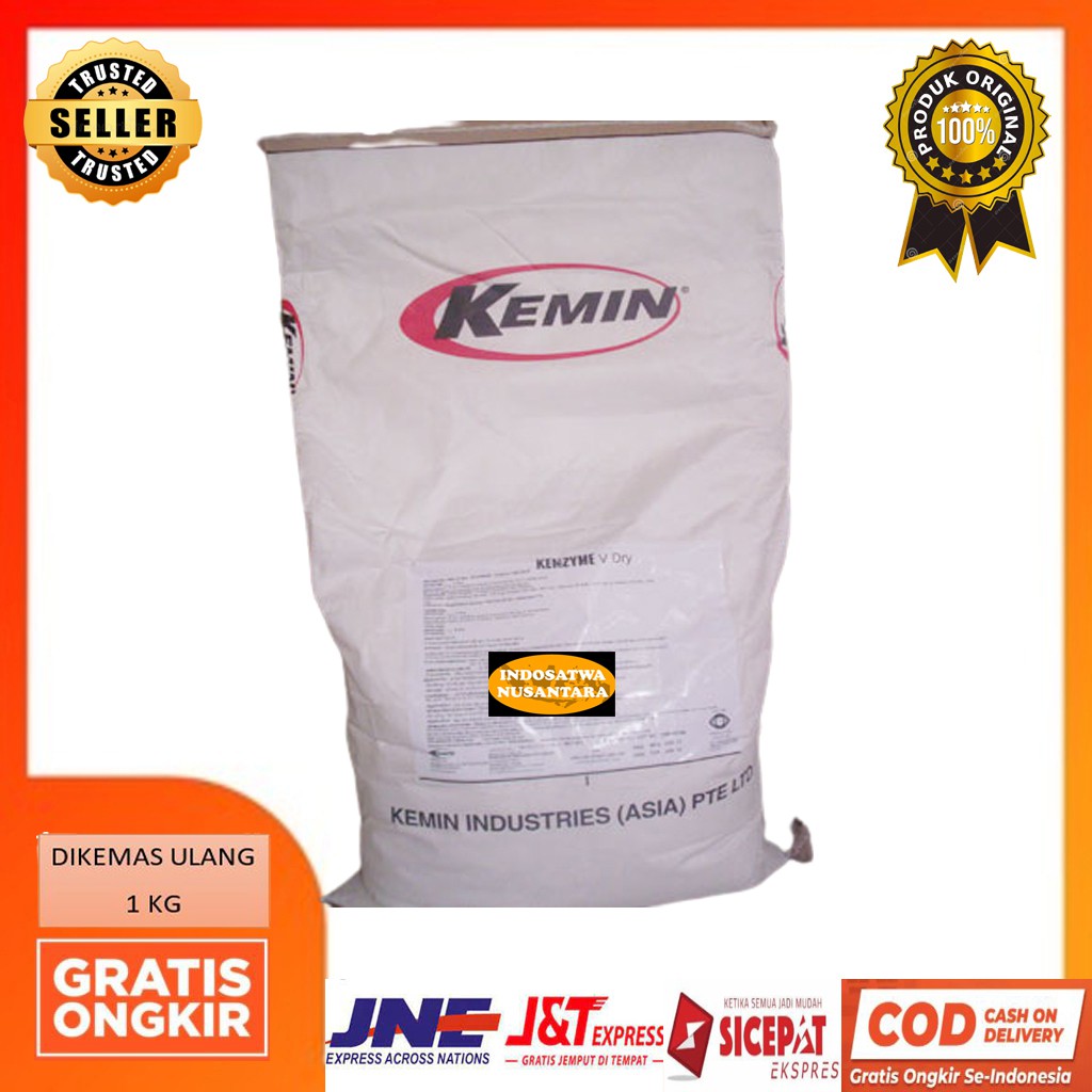 KEMIN KEMZYME 1 KG  ENZYM ENZIM ENZYME  MULTIENZIM MULTIENZYME  PENCERNAAN AYAM PEMACU PERTUMBUHAN