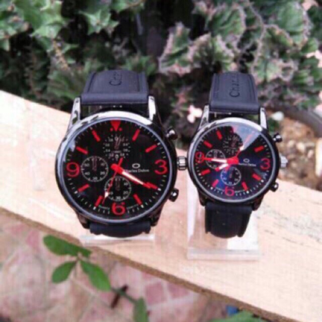 jam tangan charles delon couple waterproof sudah sepasang