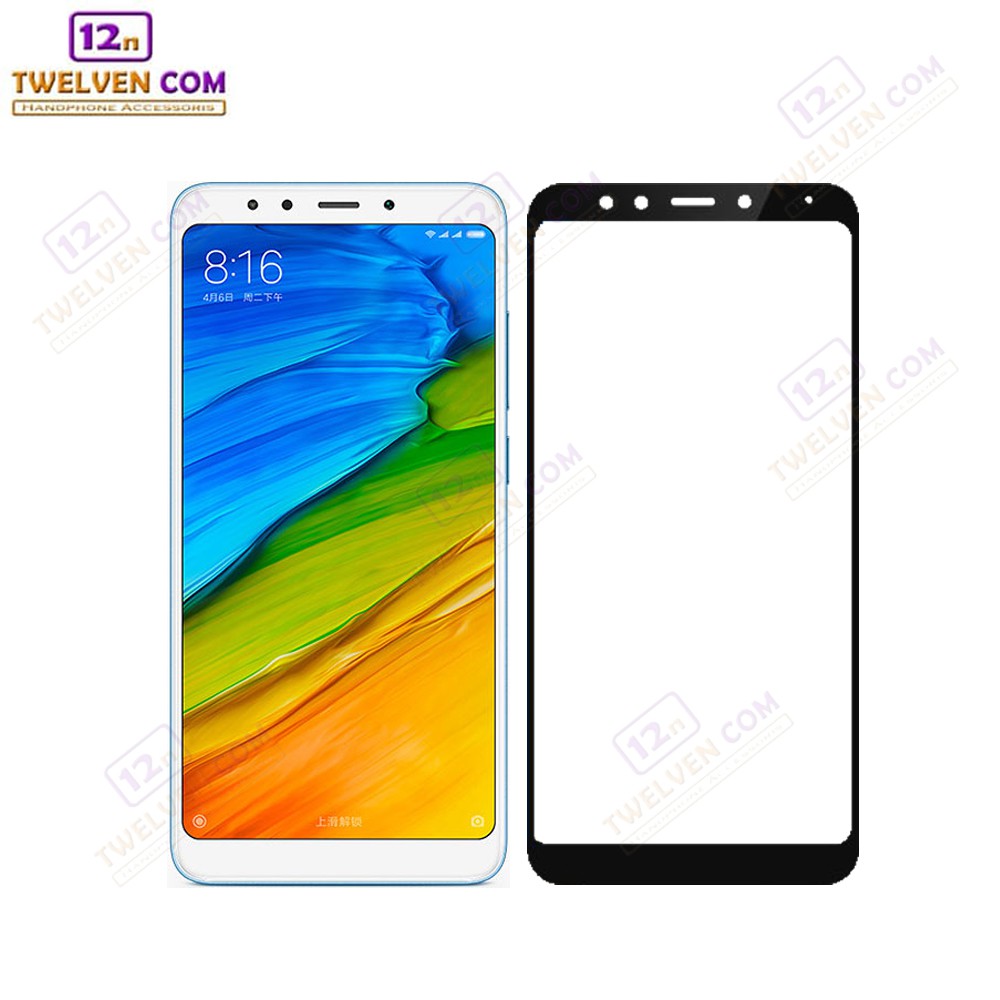 zenBlade 5D Full Cover Tempered Glass Xiaomi Redmi 5 - Hitam