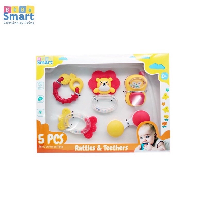 MAINAN GIGITAN BAYI PEGANGAN BAYI BEBE SMART RATTLES &amp; TEETHERS Bebesmart /FOX &amp; UNICORN mainan bayi/Kado hadiah bayi/Bebesmart Teether