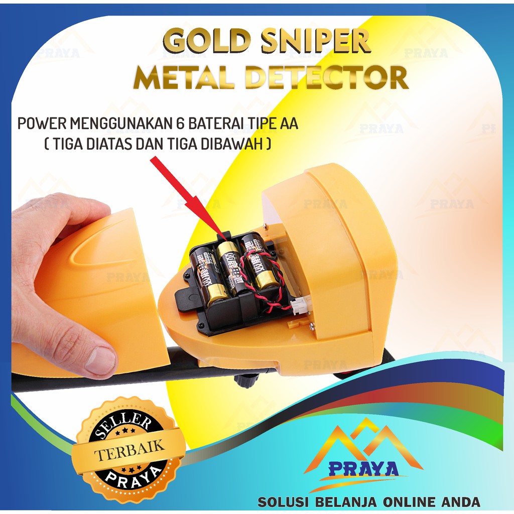 METAL GOLD SNIPER DETECTOR MD3010II DETEKSI LOGAM EMAS PERAK