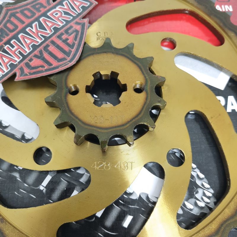 GEARSET GIRSET GIGI TARIK CHAINKIT SATRIA FU LAMA / SATRIA FU 2014 KEATAS