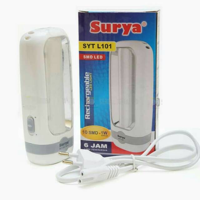 Lampu senter  emergency  LED surya