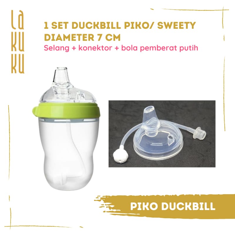 Aksesoris Tambahan Sedotan untuk Botol Susu Piko Bello Sweety Tritan - Spare Straw Cover Milk Bottle