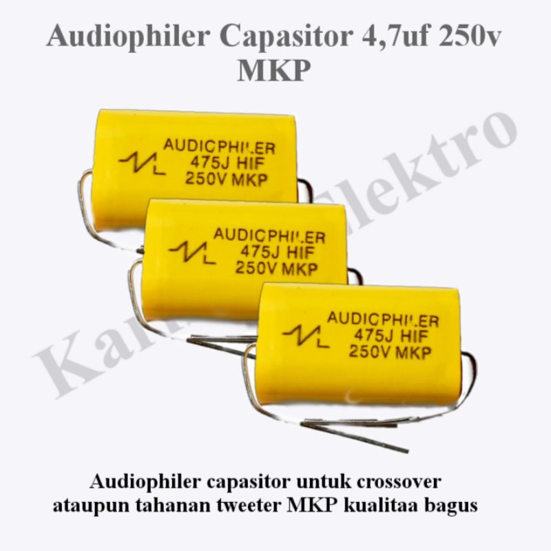 AUDIO PHILER  AUDIOPHILER CAPASITOR 4.7UF 250V