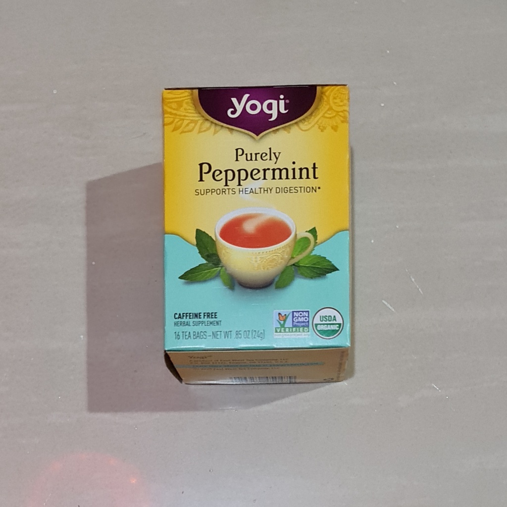 Teh Yogi Tea Purely Peppermint Caffeine Free 16 x 1,5 Gram