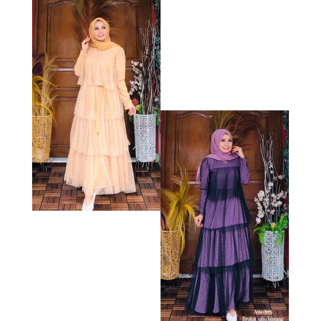 NEW OHC ASIA DRESS BRUKAT SALJU BINTANG BY OHC ORIGINAL