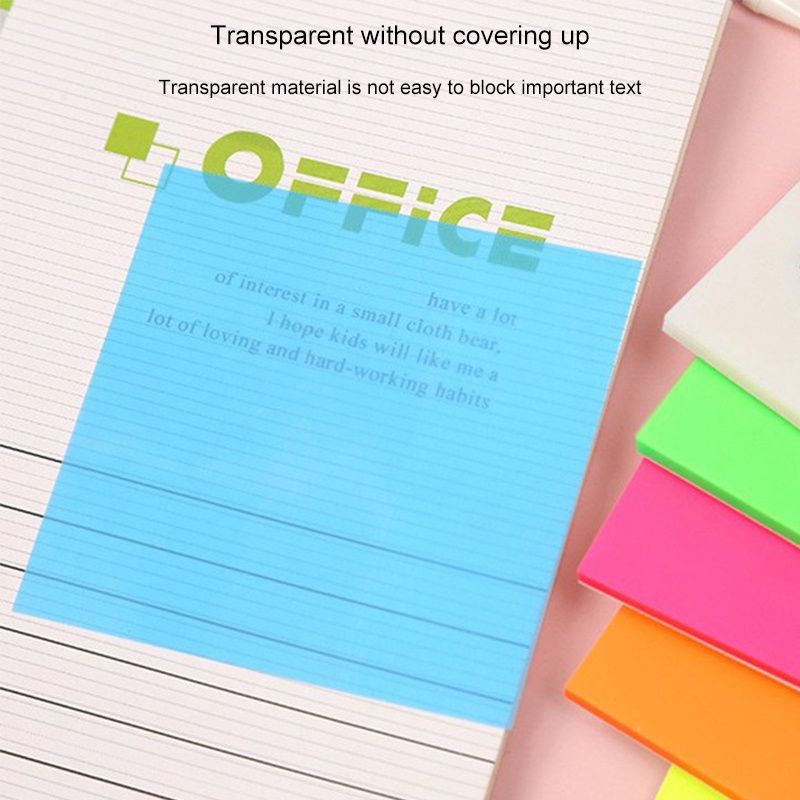 

50 PCS STIKER TRANSPARAN TAHAN AIR FLOURESCENT