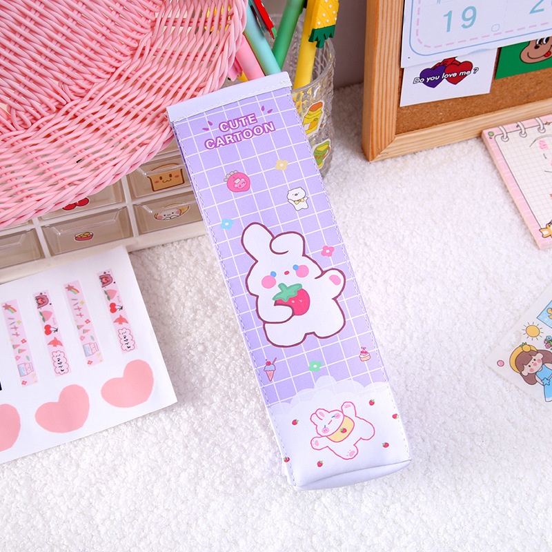 MURMURE.ID | TEMPAT PENSIL UNIK MILK COOKIES KOTAK PENSIL BUNGKUS JAJAN CIKI SNACK PC039-CUTE CARTOON - UNGU