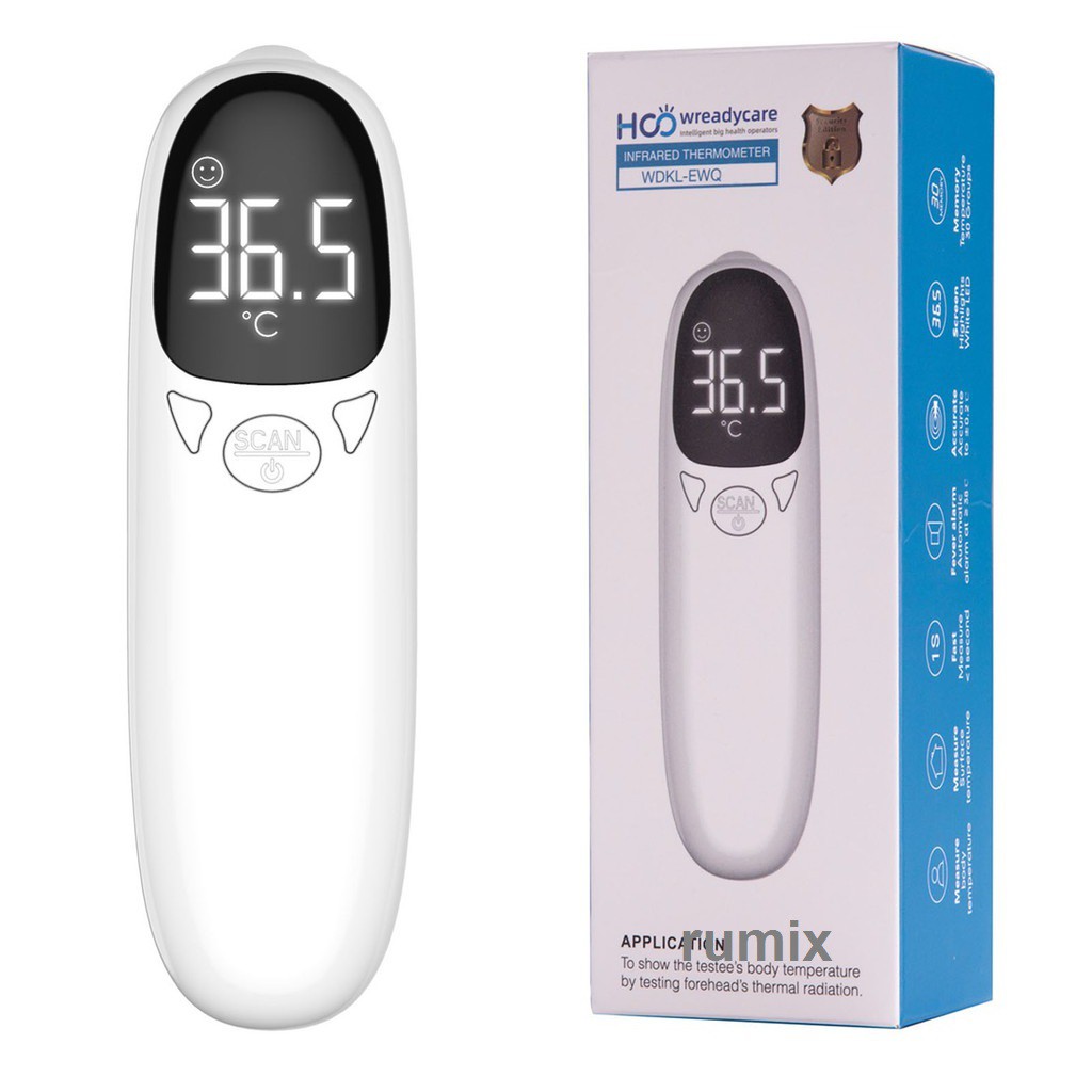 Termometer Infrared Non Contact Digital Suhu Badan Tubuh Rechargeable Thermometer Infrared Merah Tangan Ukur Inframerah Infra merah