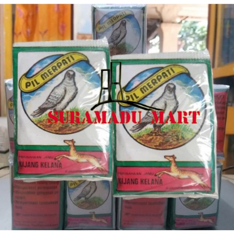Jamu Merpati Kijang Kelana Merpati Biasa Pil Warna Hitam