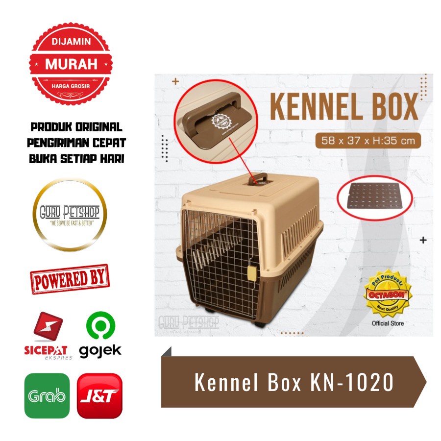 Kennel Box Octagon KN-1020 Pet Cargo Pet Carrier Anjing Kucing