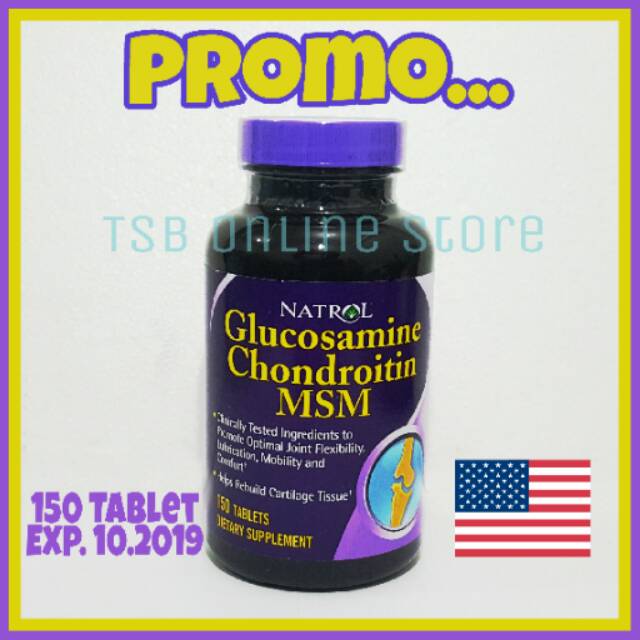 Jual Glucosamine Chondroitin MSM Natrol USA Shopee Indonesia