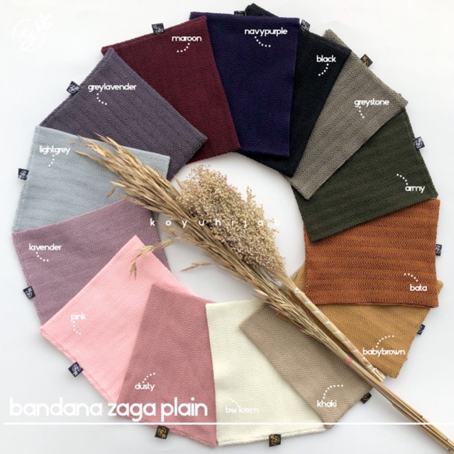 Koyu Hijab Iner Rajut Premium Zagaplain