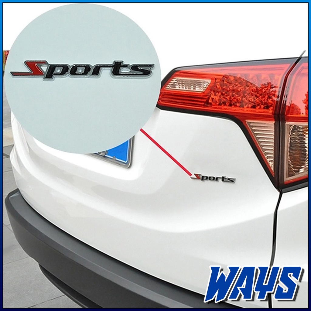 [Z154] Turbo Sports Emblem Logo 3D Sticker Badge Bahan Metal Aksesoris Variasi Universal Motor Mobil