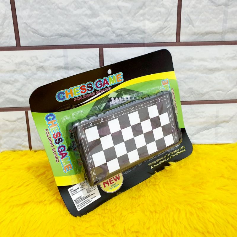 catur papan magnet mini - mainan edukatif magnetic chess bidak game