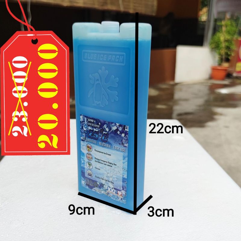 Ice Pack Bata / Ice Pack Kotak - Blue Ice Pack Pengganti Dry Ice