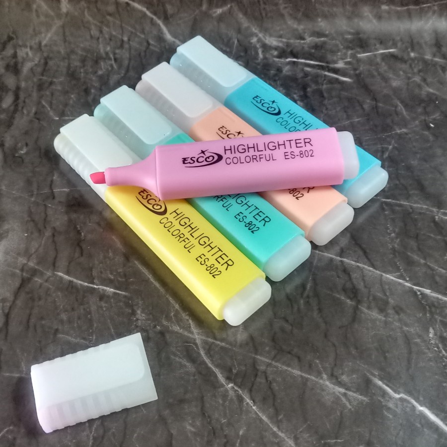 

NEW!! Highlighter ESCO 5 Pastel Colour (12pc)