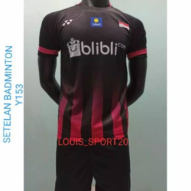 BAJU SETELAN BADMINTON Y153 DEWASA/ JERSEY BULUTANGKIS