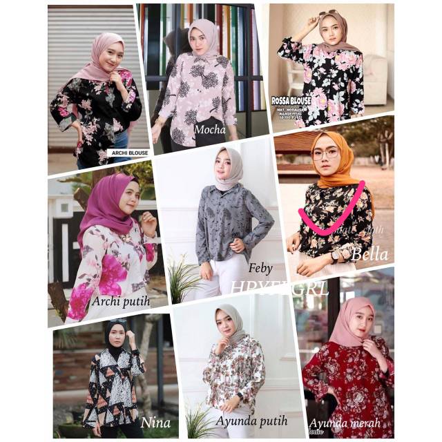 PROMO BLOUSE MONALISA MURAH//KEMEJA MONALISA TRENDY//MONALISA TERLARIS LENGKAP