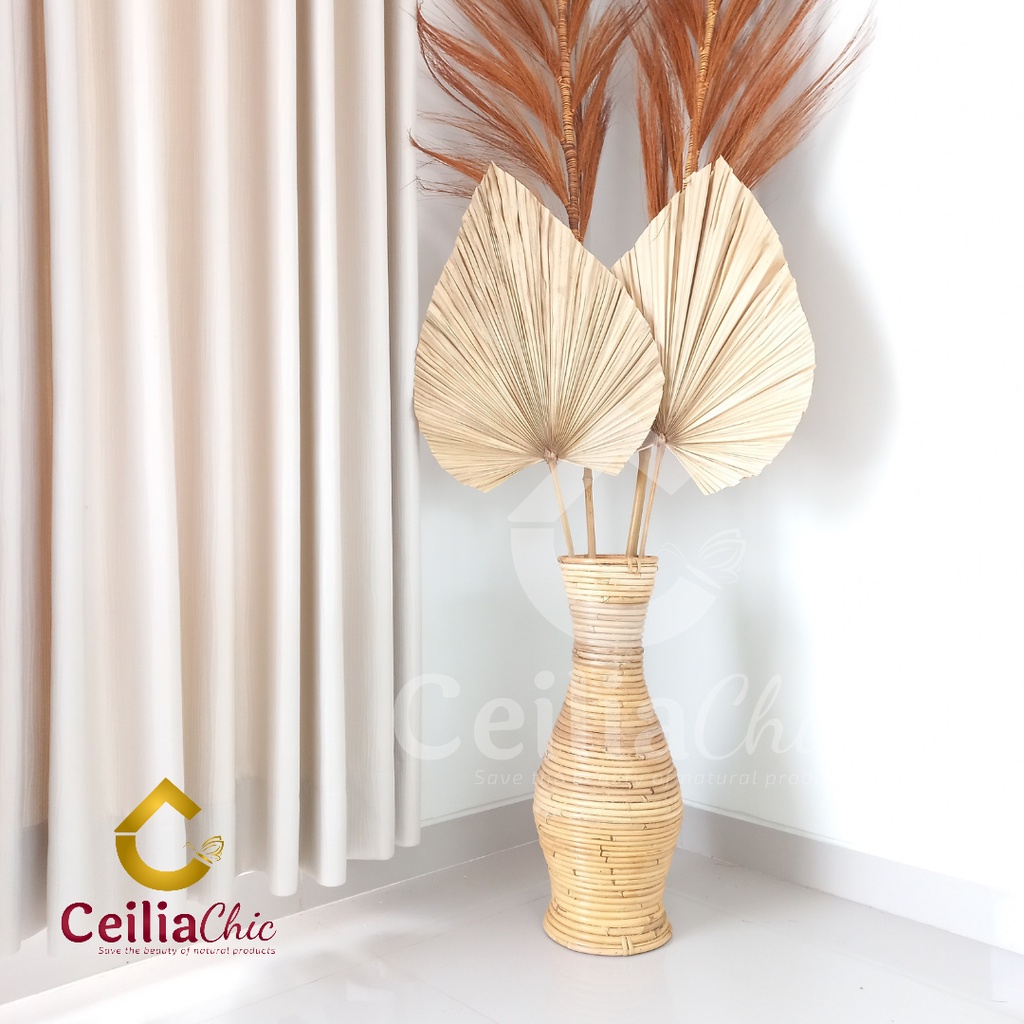 Jual Daun Palem Kering Uk.M Dried Flower Bunga kering palem daun