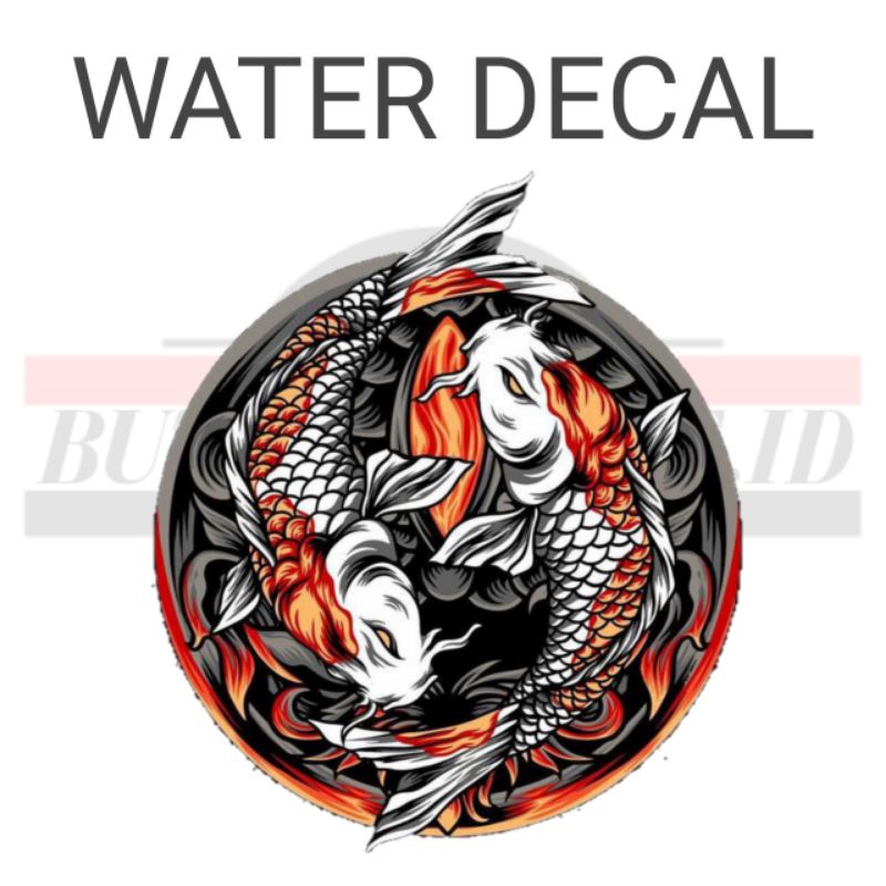 WATER DECAL HELM KOI JEPANG