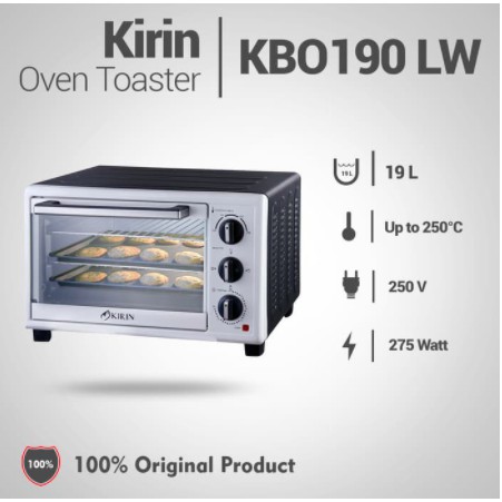 [ Kirin ] Oven Listrik Kirin KBO 190LW - 19 Liter -  LOW WATT!