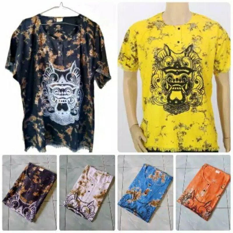 BAJU BALI BARONG RAYON SANTUNG ATASAN SANTAI