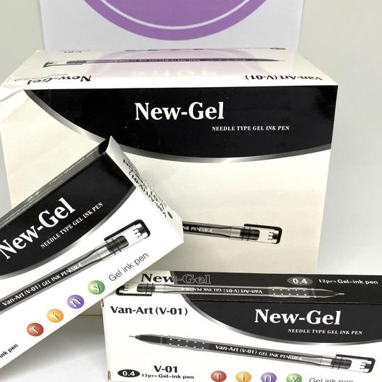 

❖IMPORT❖ Bolpoin New Gel Van-Art V-01 (1kotak 12pc), bolpen, gelpen, newgel termurah se indonesia