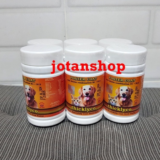 RAID ALL FOSTER COAT THICKLYCO vitamin penumbuh Bulu pencegah anti rontok hewan Anjing Kucing