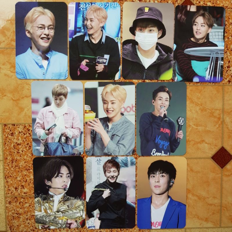 official photocard from fansite xiumin exo satu set isi 10  PC