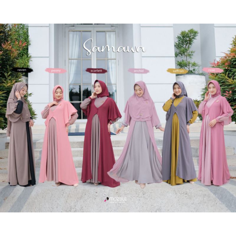 Samawa Scarlett / Sarimbit Keluarga / Set Samawa By Mozbue