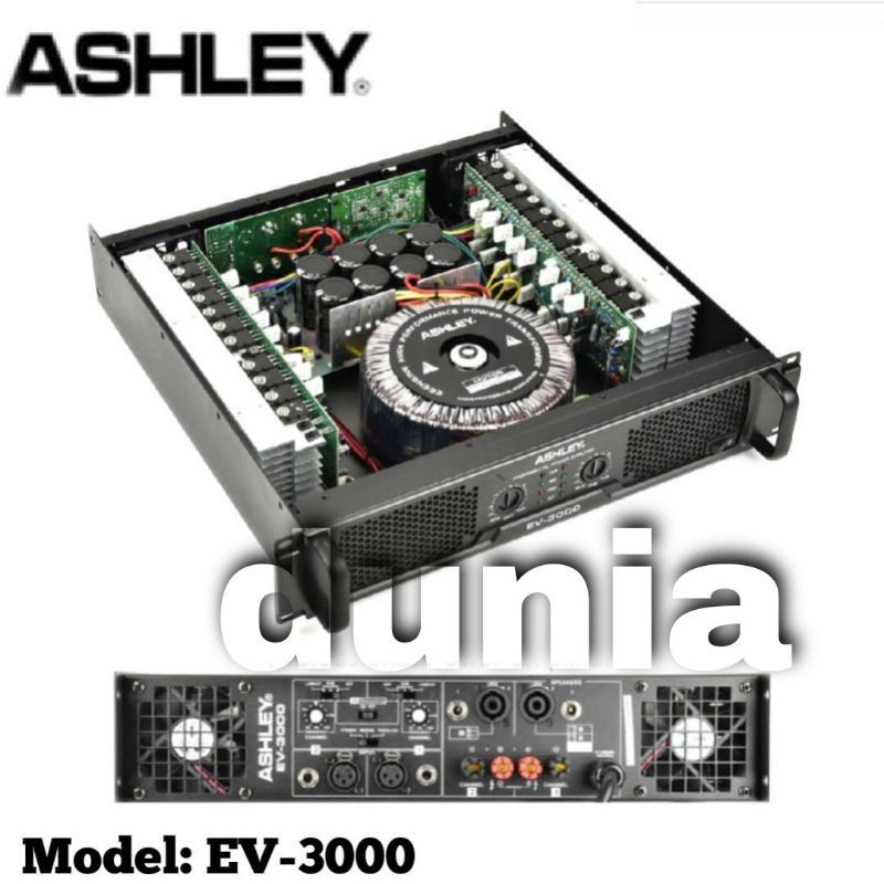 Power Ashley EV3000 Amplifier Ashley EV 3000 Original