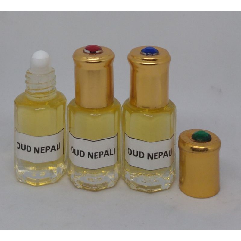 PARFUM OUD NEPALI SAUDI MURNI 100%,KEMASAN ROL ON 6 ML,AROMA KHAS TIMUR TENGAH PARFUM SAUDI,BIBIT