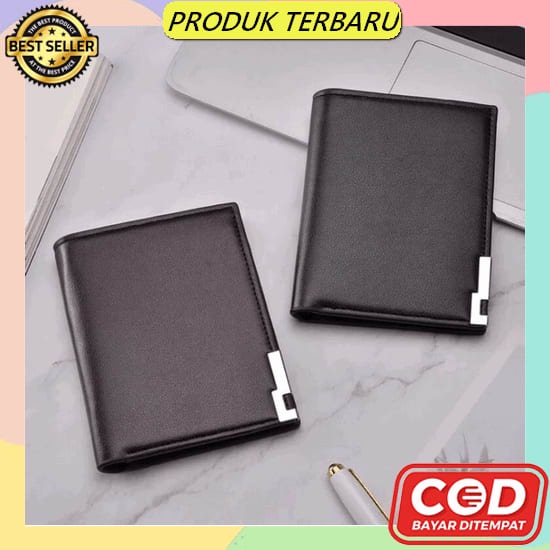 Cektokotati12 - Free Box: Dompet Lipat Pria Kulit Fashion Cowo Pendek Kartu Murah Kartu Card Cluth S